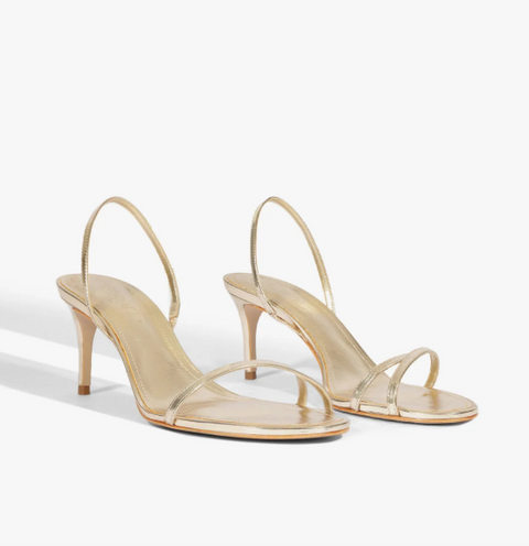 Schutz Women's Gold Metallic Diana Stiletto Sandals | Schutz in Lebanon