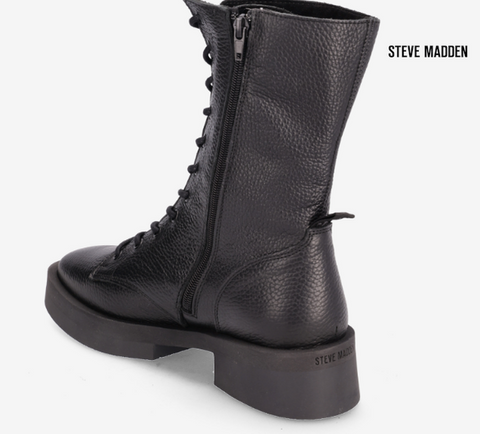Steve Madden Women's Black Manou Leather Boots |Steve Madden in Lebanon