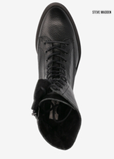 Steve Madden Women's Black Manou Leather Boots |Steve Madden in Lebanon
