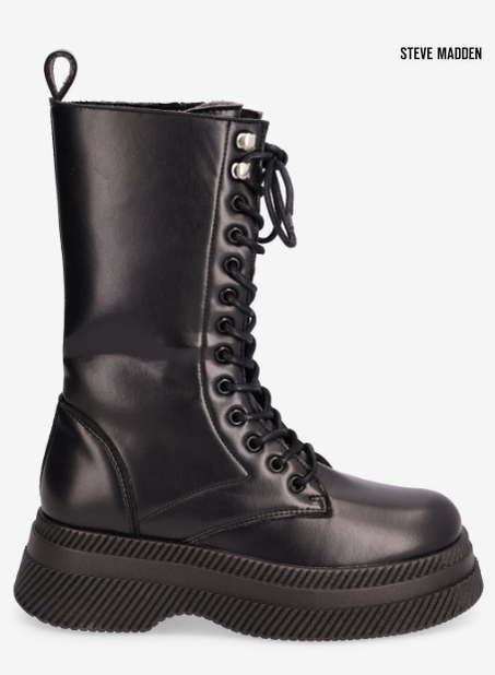 Steve Madden Women's Black Giulia Leather Ankle Boots |Steve Madden in Lebanon