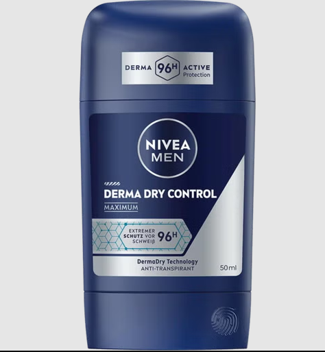 Nivea Men Derma Dry Control Anti-Perspirant Deodorant Stick 50ml | Nivea In Lebanon