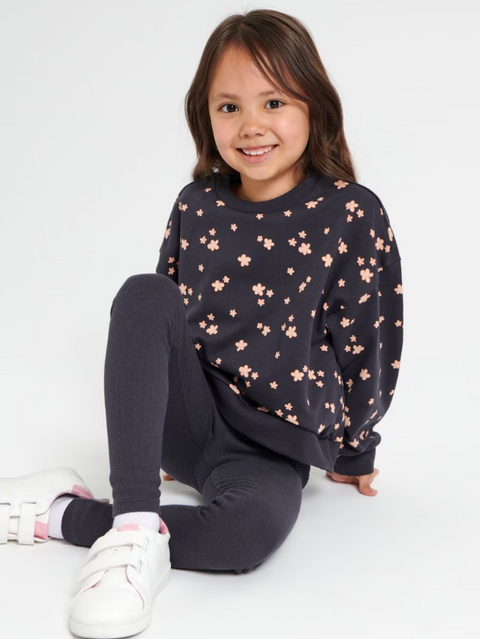 Sinsay Girl's Dark Gray Floral Set | Sinsay In Lebanon