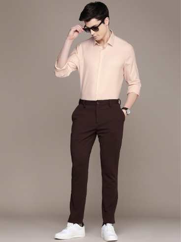 Calvin Klein Men's Light Pink Slim Fit Stretch Shirt | Calvin Klein In Lebanon
