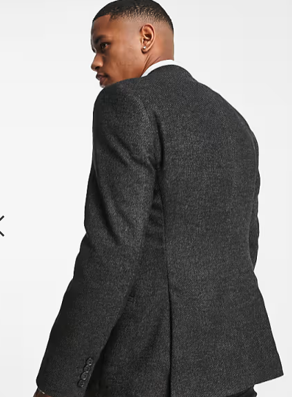 Asos Design Men's Dark Gray Blazer ANF2278