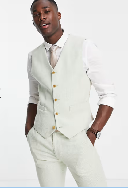 Asos Design Men's Multicolor Vest ANF2271