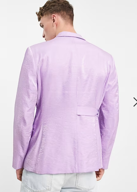 Asos Design Men's Purple Blazer ANF3177