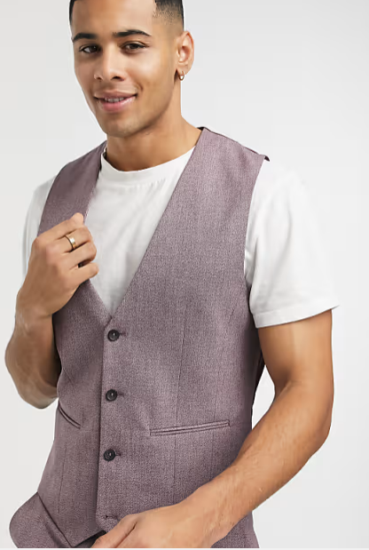 Asos Design Men's Multicolor Vest ANF2231