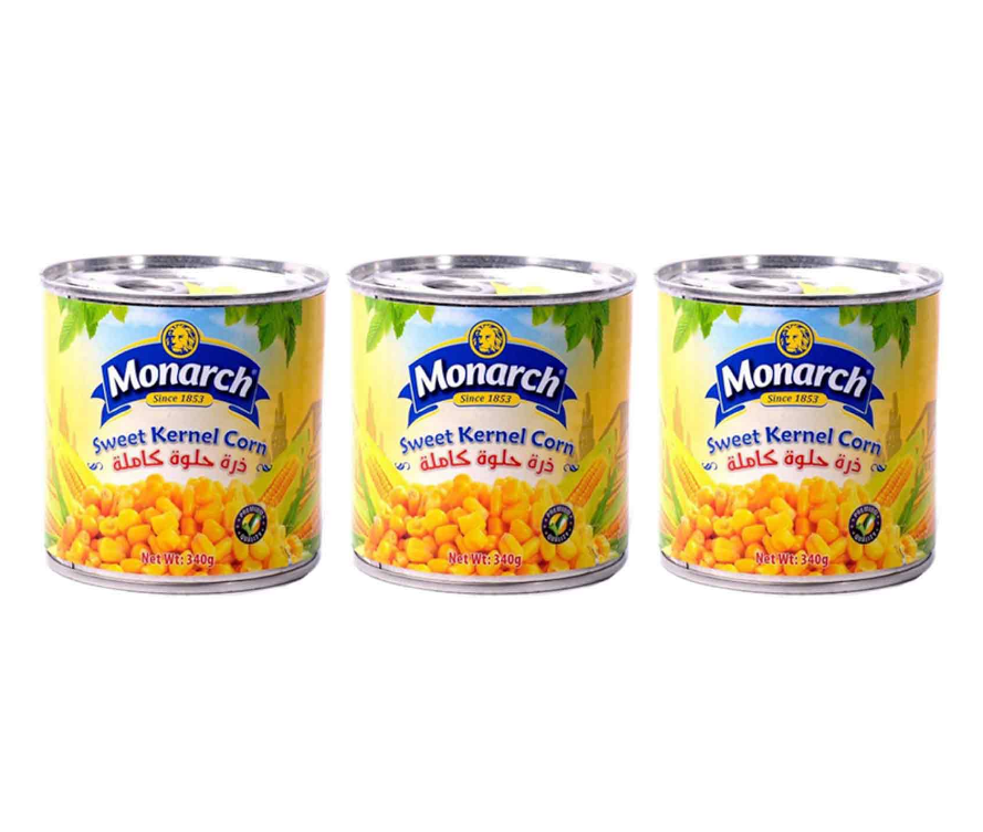Monarch Sweet Corn 340gGR x3