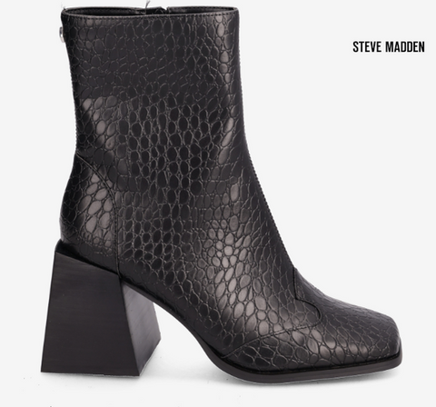 Steve Madden Women's Black Lizard Duchess Ankle Boots |Steve Madden in Lebanon