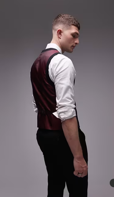 Topman Men's Black Vest ANF3321