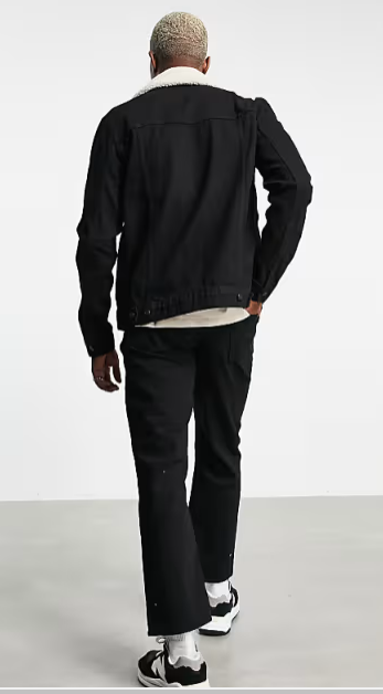 Asos Design Men's Black Jacket | Asos Design In Lebanon