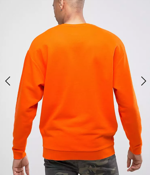 ASOS Design Men's Orange Sweatshirt AMF638 (TP22)