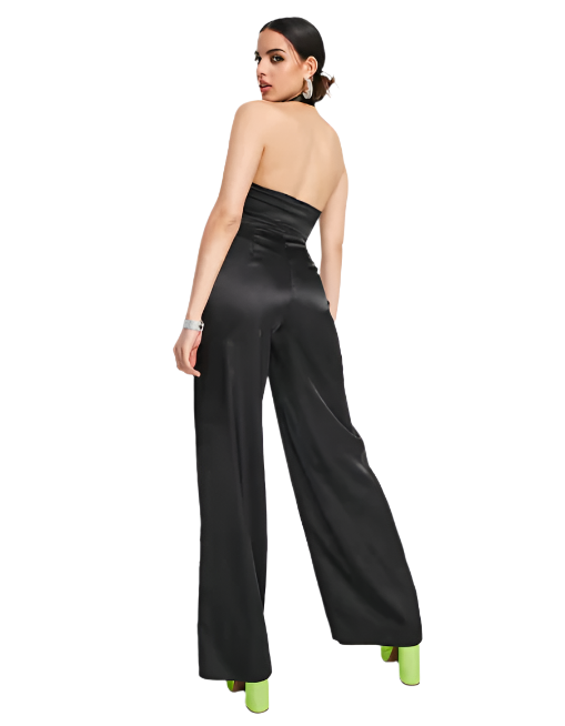 ASYOU Women's Black Jumpsuit ANF3155
