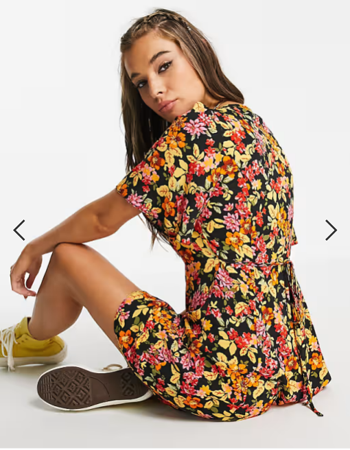 Asos Design Women's Multicolor Dress ANF2719