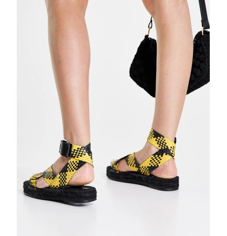 ASOS Design Women's Yellow Sandal  101247746  AMS187 shr