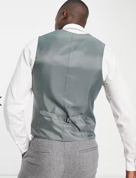 Asos Design Men's Gray Vest ANF2273