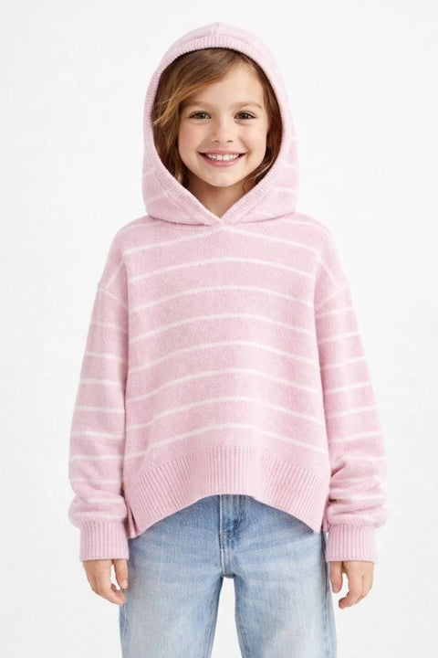 DKNY Girl's Stripes Pink Sweatshirt | DKNY in Lebanon
