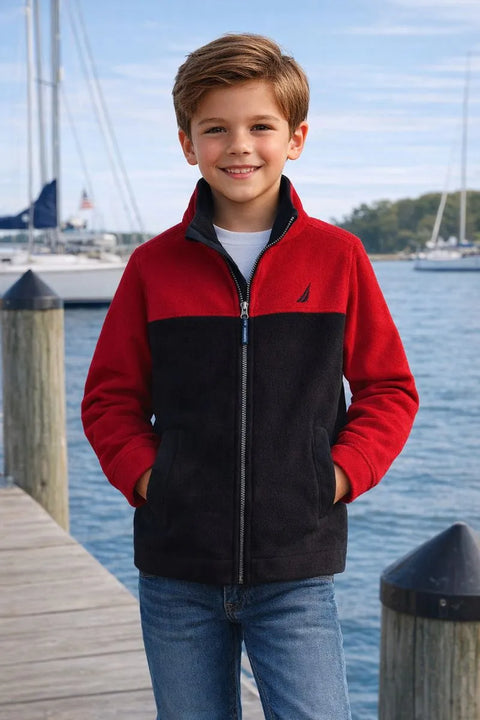 Nautica Boy's Red Fleece Jacket   | Nautica  in Lebanon