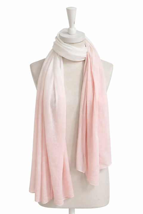 Jenni Women's White/Pink  Solid Jersey Wrap Scraf  |Jenni   in Lebanon