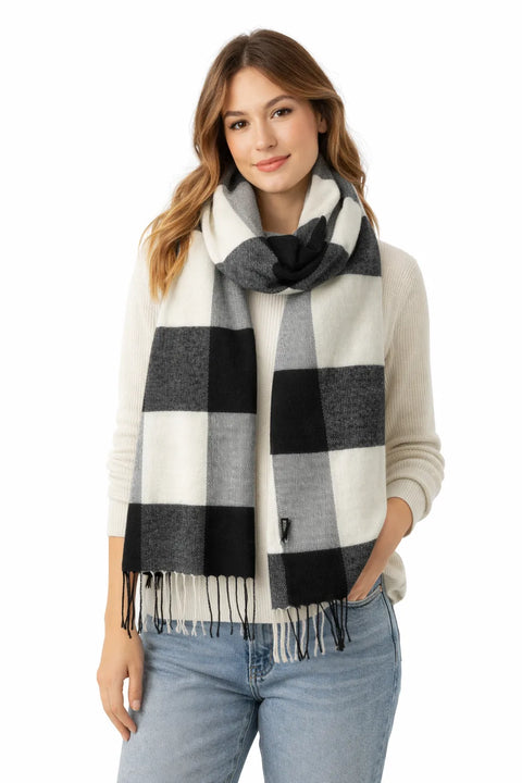 Coach Women's Black/Grey/White Scarf | Coach  in Lebanon