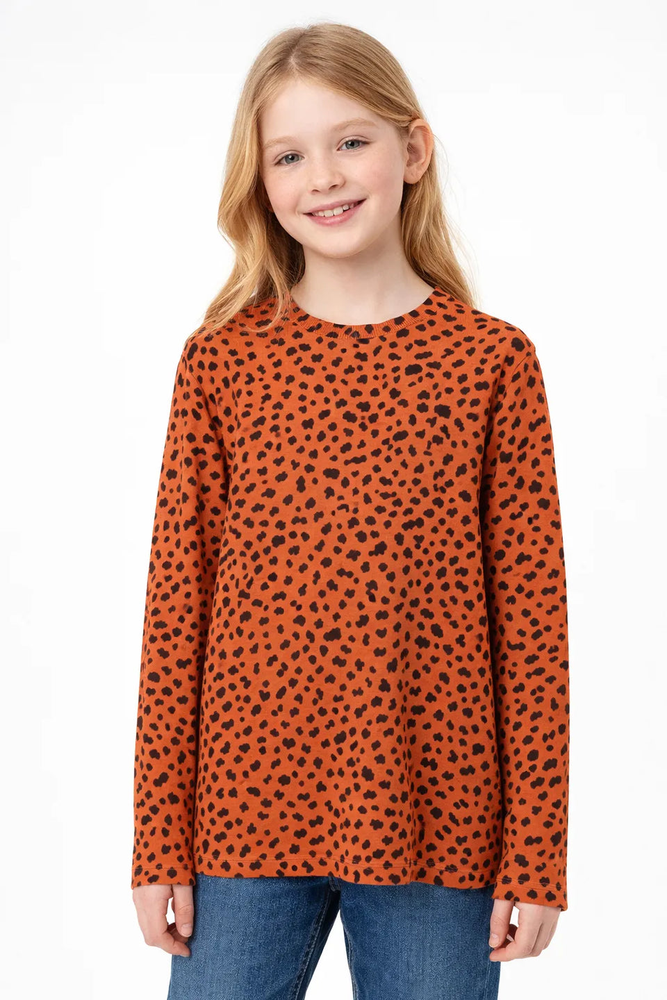 S.Oliver Girl's Coral Long-Sleeve Printed Blouse SOL486