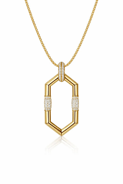 Karl Lagerfeld Paris Women's Gold Geometric Grace Pendant Necklace | Karl Lagerfeld Paris In Lebanon