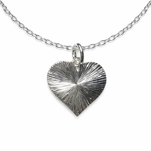 Giani Bernini Women's Sterling Silver Sunburst Heart Pendant Necklace|Giani Bernini In Lebanon