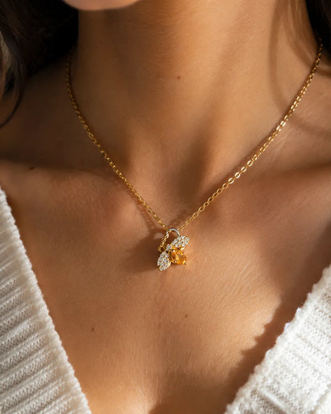 Giani Bernini Women's Gold Cubic Zirconia Bee 16"  in 18k Gold-Plated Pendant Necklace |  Giani Bernini  in Lebanon