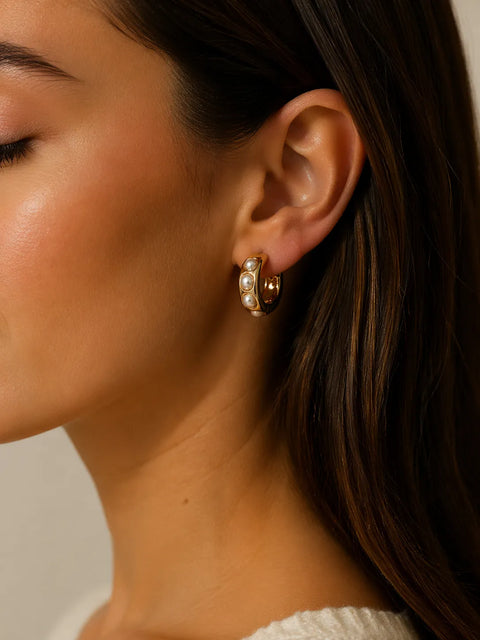 On 34th Women's Gold Earrings |  On 34th in Lebanon