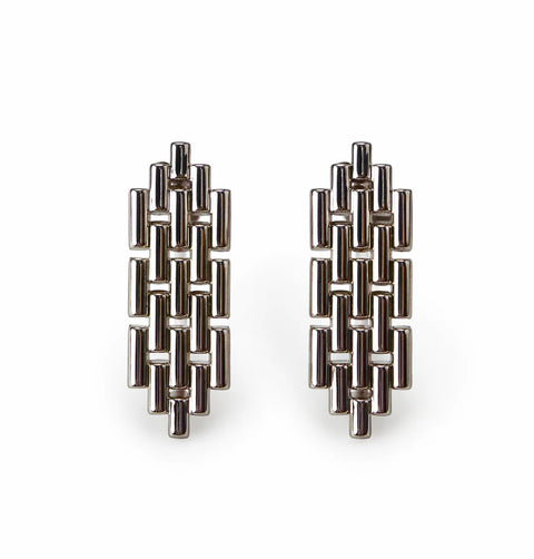 On 34th Women's Silver On 34th Chain Link Statement Drop Earrings |  On 34th in Lebanon