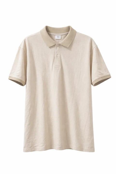 Celio Men's Beige Polo Neck T-Shirt | Celio In Lebanon