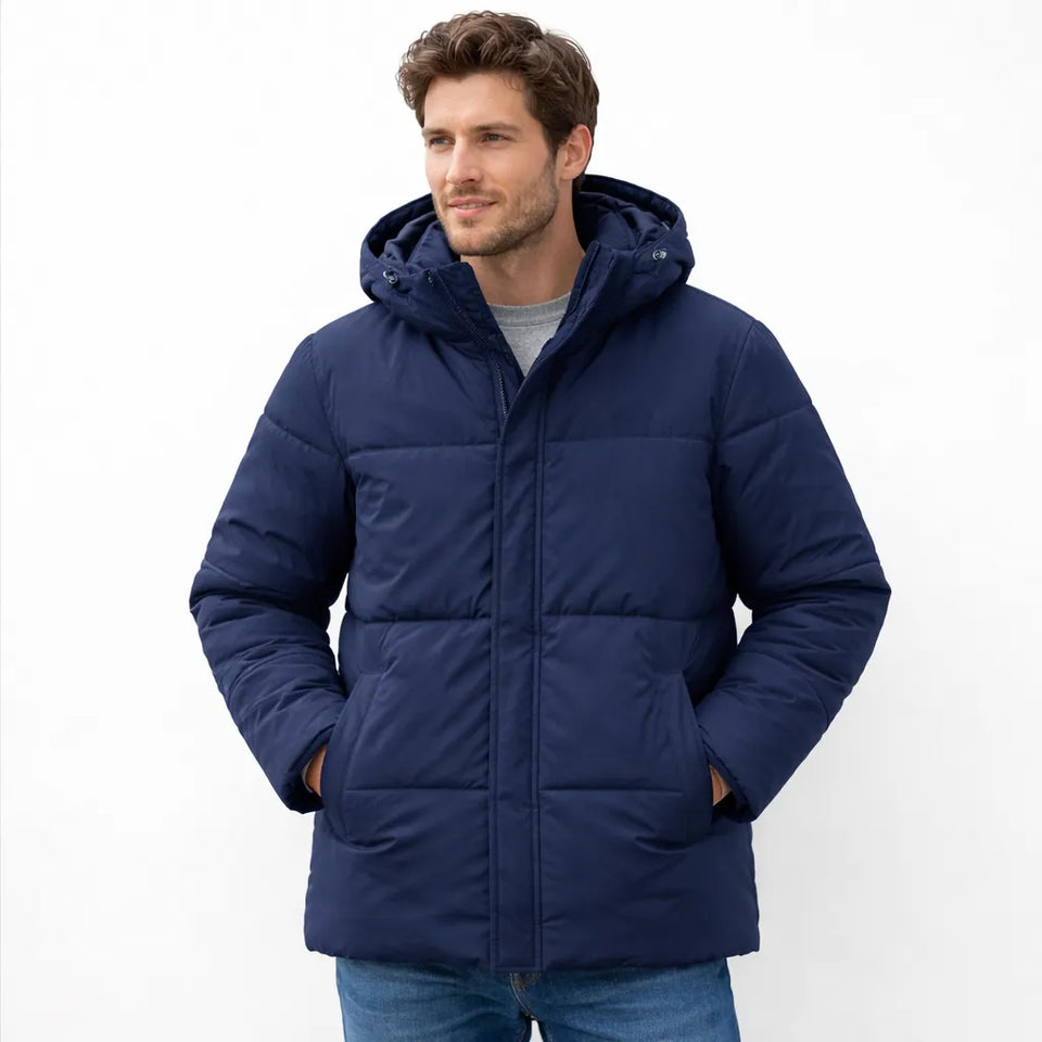 New Banana Republic Men's NavyHooded Puffer Jacket|New Banana Republic in Lebanon
