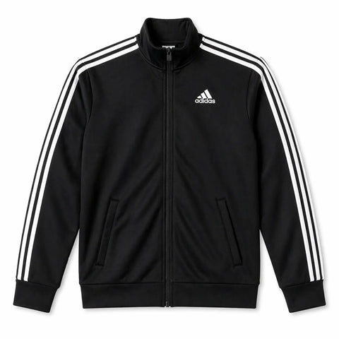Adidas Men's Black & White Hooded Windbreaker Jacket | Adidas in Lebanon
