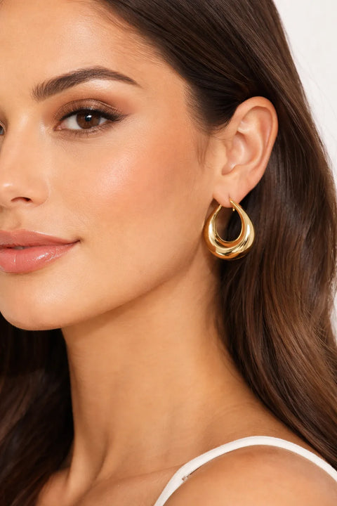 Ralph Lauren Women's Gold Small Hoop Earrings |Ralph Lauren In Lebanon