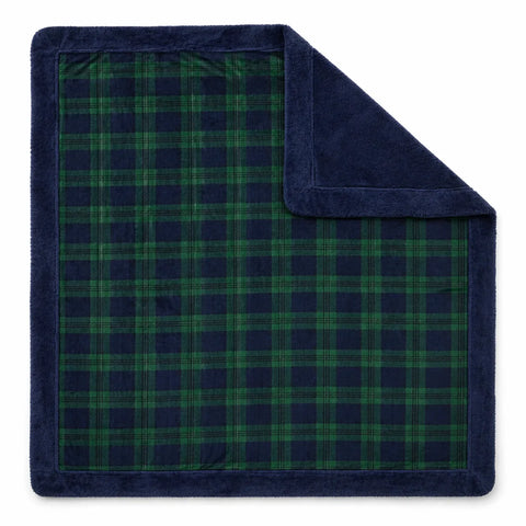 Celio Dark Green & Navy Checkered Blanket |Celio In Lebanon