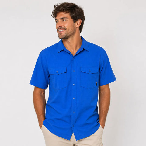 Columbia Men's Blue Omni-Wick Button Down Shirt | Columbia In Lebanon