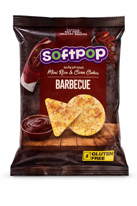 Softpop Mini Rice & Corn Cake Barbecue Gluten Free 45g | Softpop In Lebanon