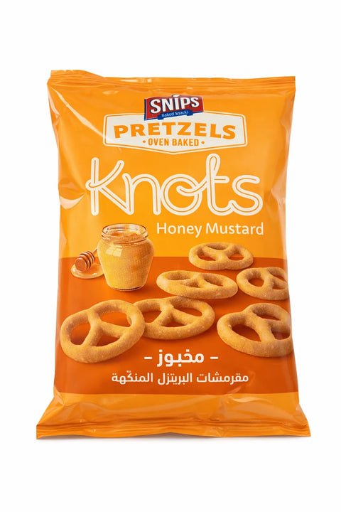 Snips Pretzels Oven Baked Honey Mustard Knots 30g | Snips In Lebanon