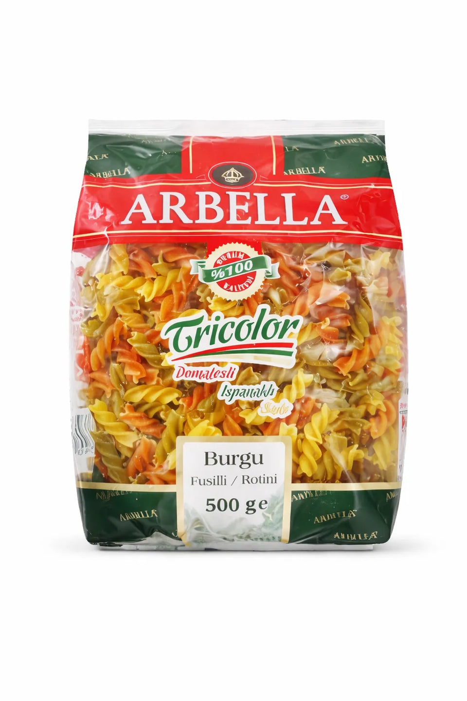 Arbella Pasta Tricolor Fusilli 500g |Arbella In Lebanon