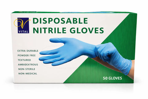 Vital Disposable Nitrile Gloves VL  (50 gloves) | Vital In Lebanon