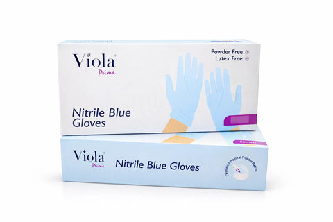 Viola Prima Nitrile Gloves Blue (50 gloves)  | Viola In Lebanon