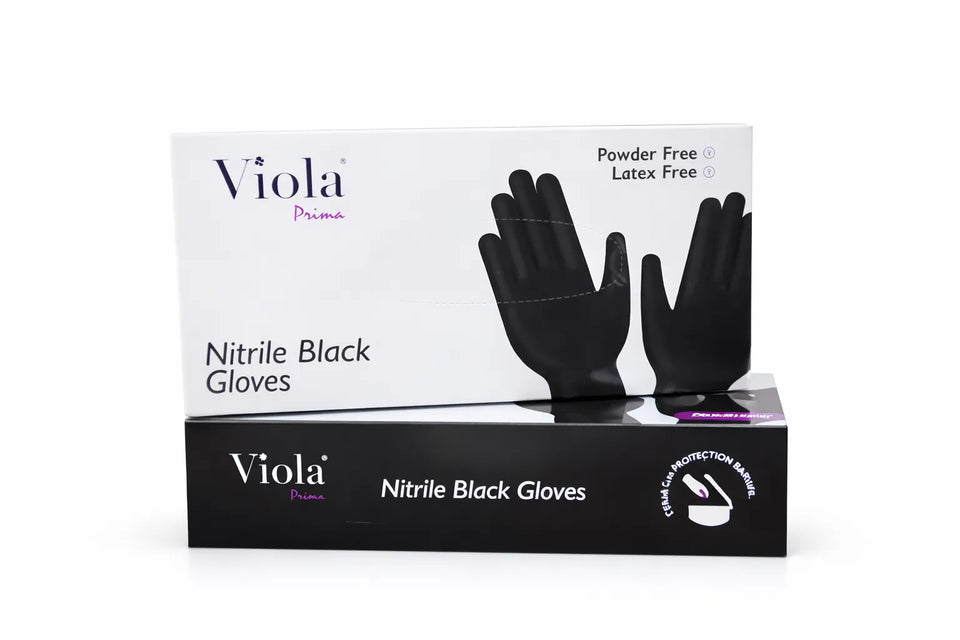 Viola Prima Nitrile Gloves Black (50 gloves) | Viola In Lebanon