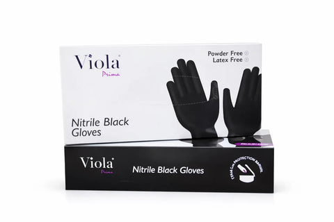 Viola Prima Nitrile Gloves Black (50 gloves) | Viola In Lebanon
