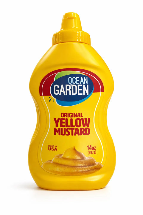 Ocean Garden Yellow Mustard Sauce 397g (14oz) | Ocean Garden In Lebanon