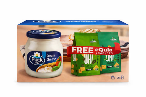 Puck Processed Cheese 500g + Equia Crackers x2 (Free) | Puck In Lebanon