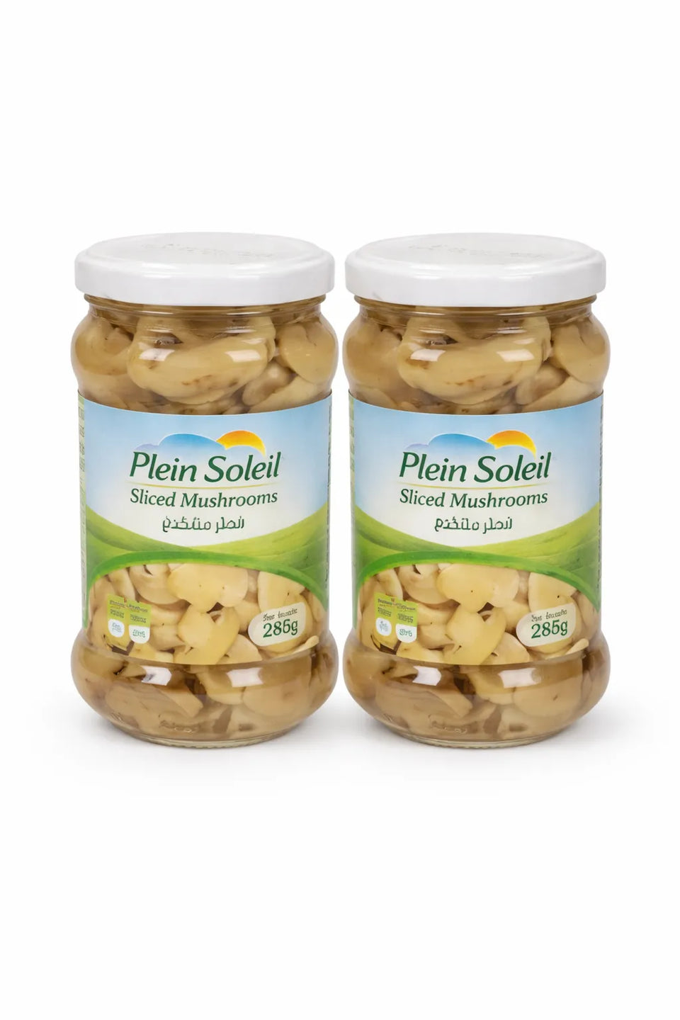 Plein Soleil Sliced Mushrooms Glass Jar 280g*2| Plein Soleil In Lebanon