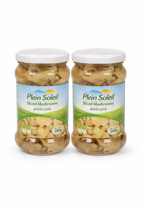 Plein Soleil Sliced Mushrooms Glass Jar 280g*2  | Plein Soleil In Lebanon