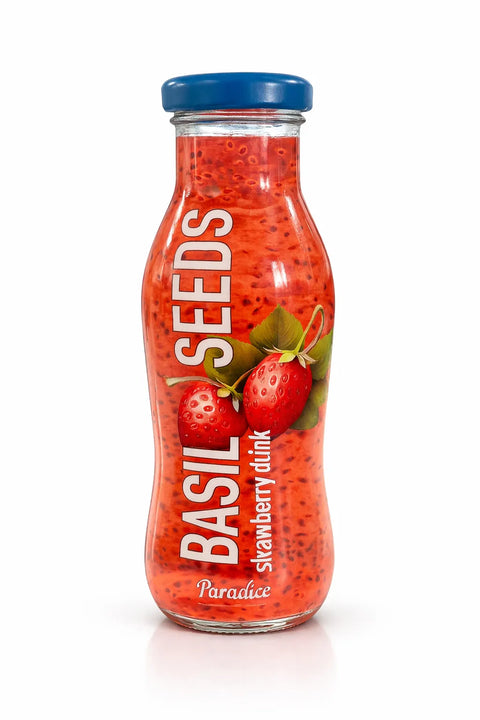 Paradice Basil Seeds Strawberry Flavour 250ml | Paradice In Lebanon