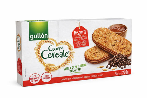 Gullon Cuor Di Cereale Sandwich With Oat And Chocolate Chips 220g| Gullon In Lebanon