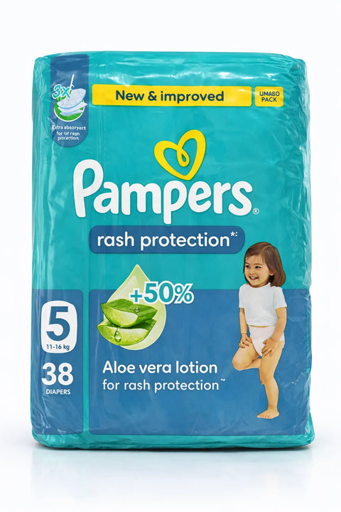 Pampers Rash Protection Diapers Size 5 (11-16 kg) 38 Diapers | Pampers  In Lebanon